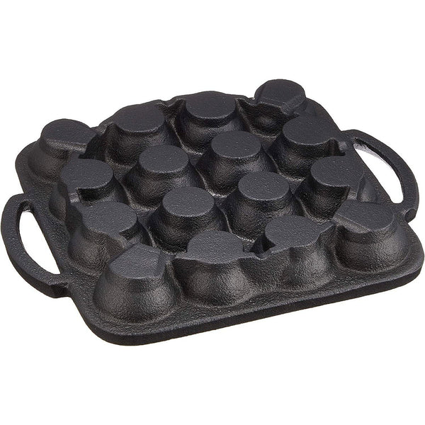 Ikenaga Cast Iron 16-Ball Takoyaki Pan (IH Compatible)