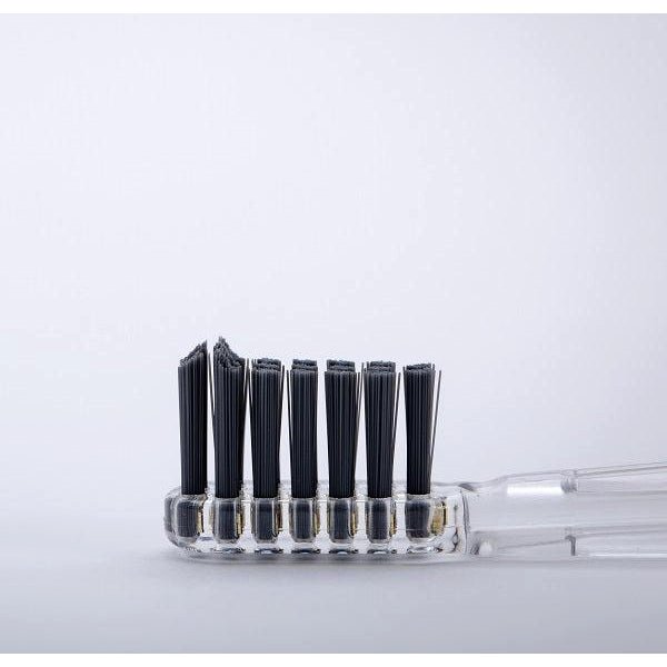 Soladey N4 Ionic Toothbrush Compact Replacement Heads Medium Black 4 ct.