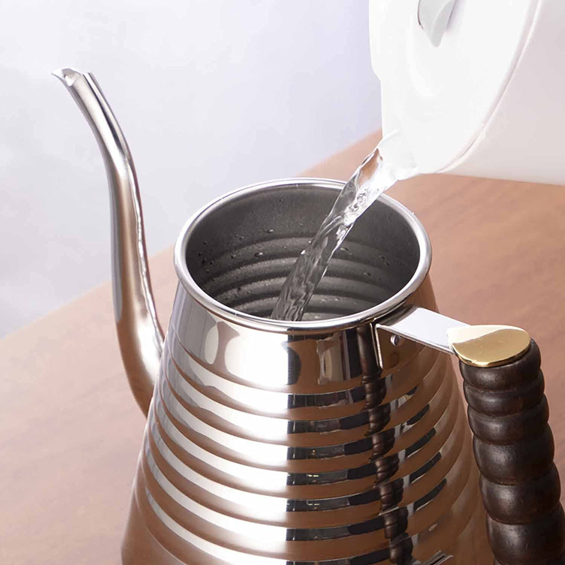 Kalita SSW Hand Drip Gooseneck Kettle (Stainless Steel Pour Over Coffe