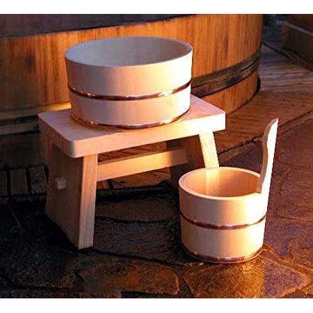 P-7-UMZW-HINBKT-1-Umezawa Hinoki Bath Bucket (Handmade Japanese Cypress Bath Bucket).jpg