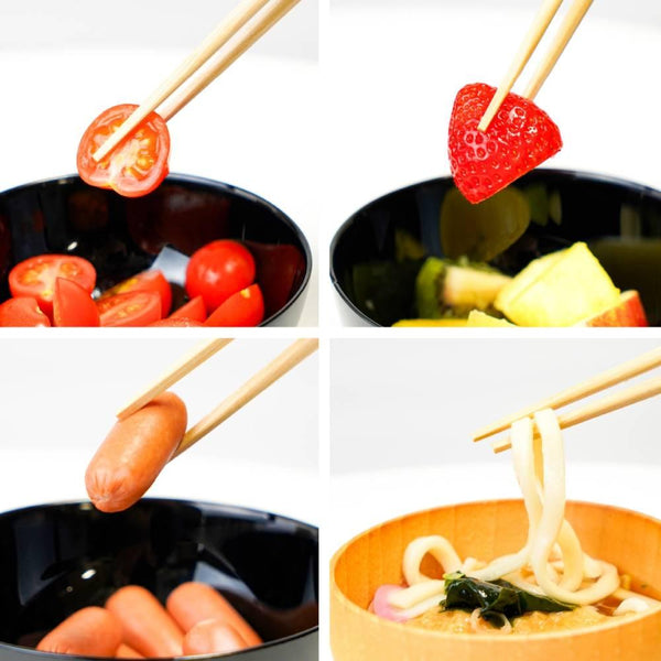 Premium Gold Glitter Red Chopsticks Non-Slip Dishwasher Safe 21cm
