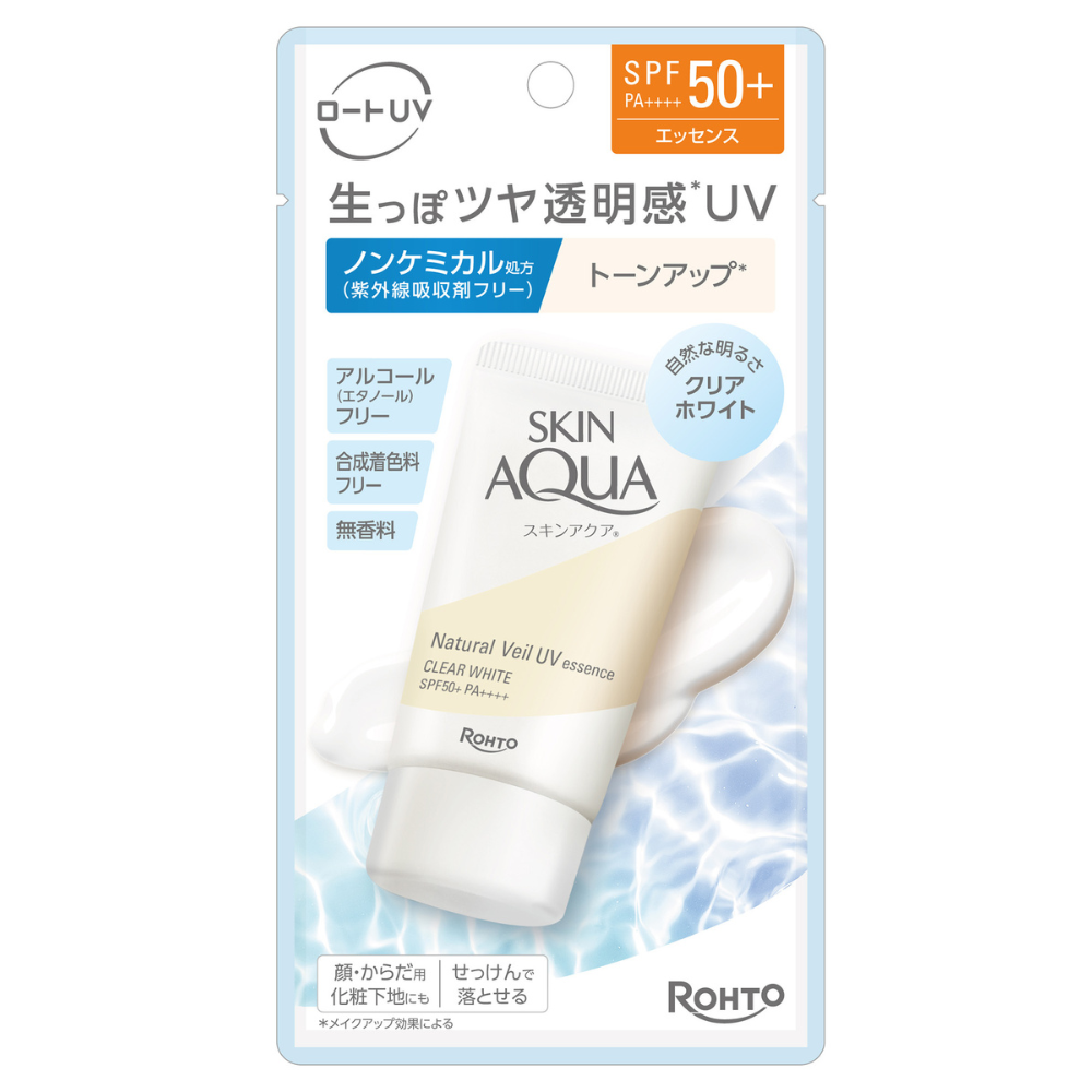 Skin Aqua Natural Veil UV Essence Clear White Sunscreen