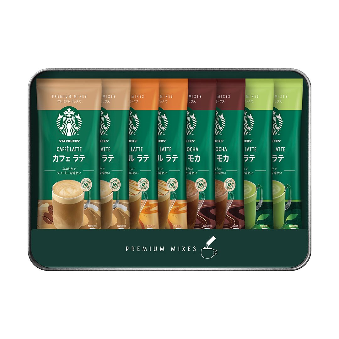 Instant Tea Box Starbucks Premium Mixes Sampler Instant Tea & Coffee Packets Gift Box