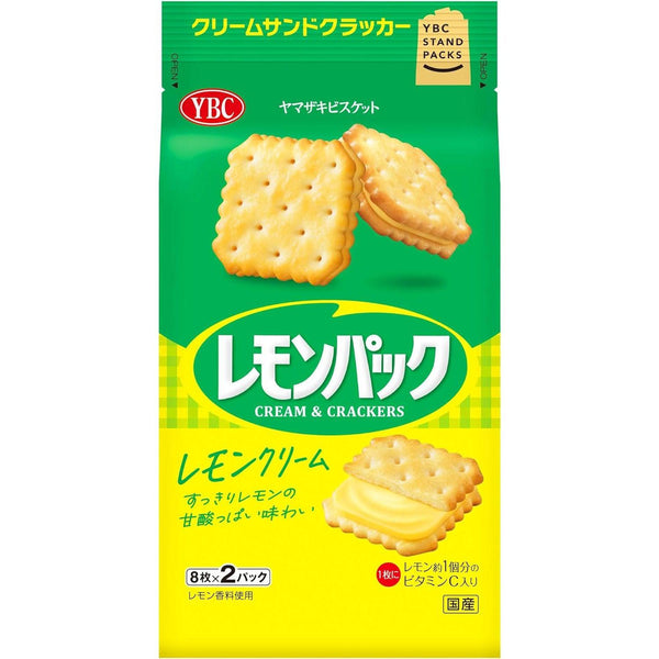 Yamazaki Lemon Pack Lemon Cream Filled Sandwich Crackers Pack of