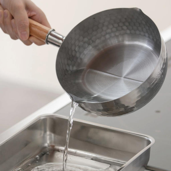 Yoshikawa Yukihira Saucepan Stainless Steel Pot 2.2 Quart 20cm YH6753