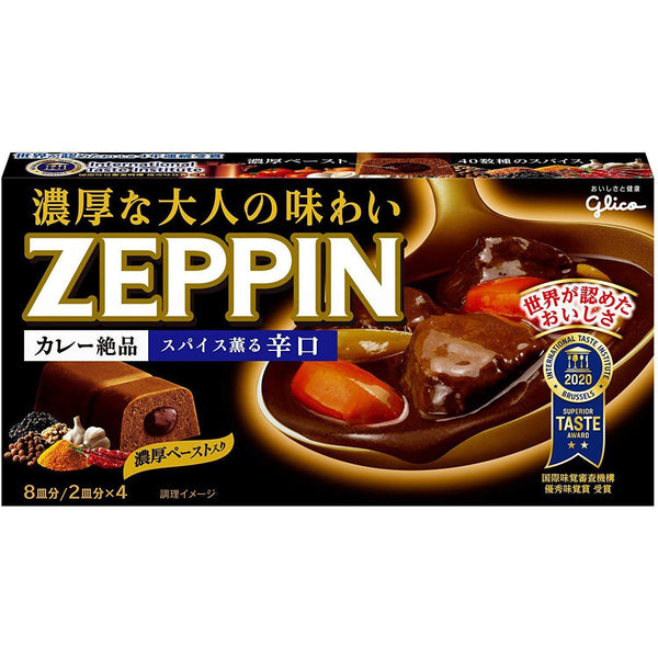 Glico Zeppin Japanese Curry Roux Blocks Hot 175g, Japanese Taste