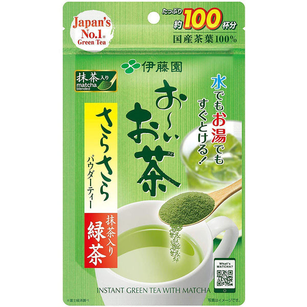 Itoen Oi Ocha Instant Japanese Green Tea with Matcha Powder 80g, Japanese Taste