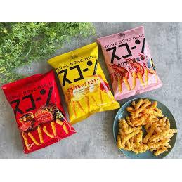 Koikeya Scorn BBQ Barbecue Corn Puffs Snack 78g (Pack of 3 Bags), Japanese Taste