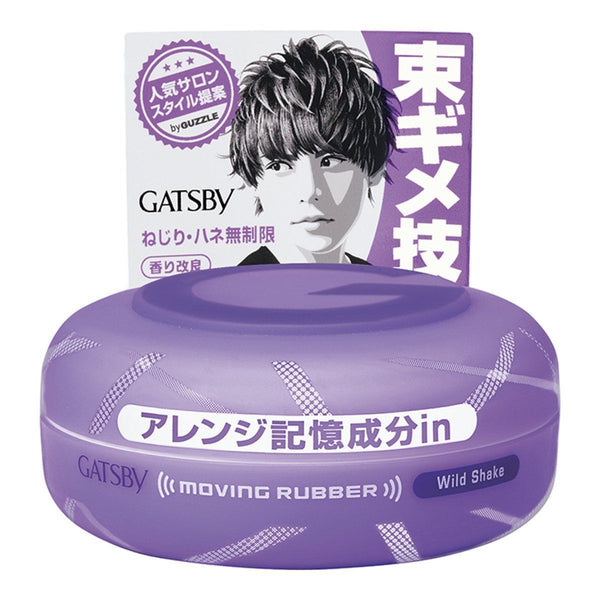 Mandom Gatsby Moving Rubber Hair Wax Wild Shake 80g, Japanese Taste