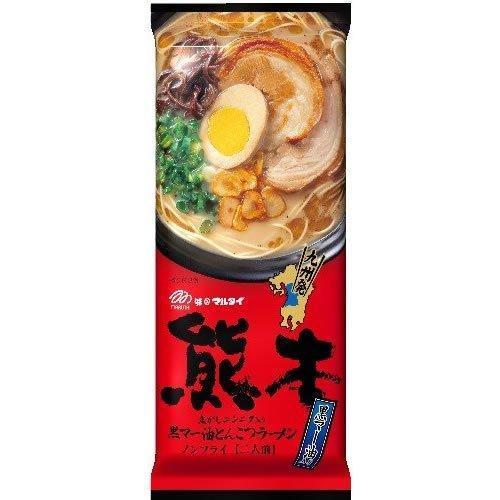 Marutai Kumamoto Ma-Yu Black Garlic Oil Tonkotsu Instant Ramen 3 Packs, Japanese Taste