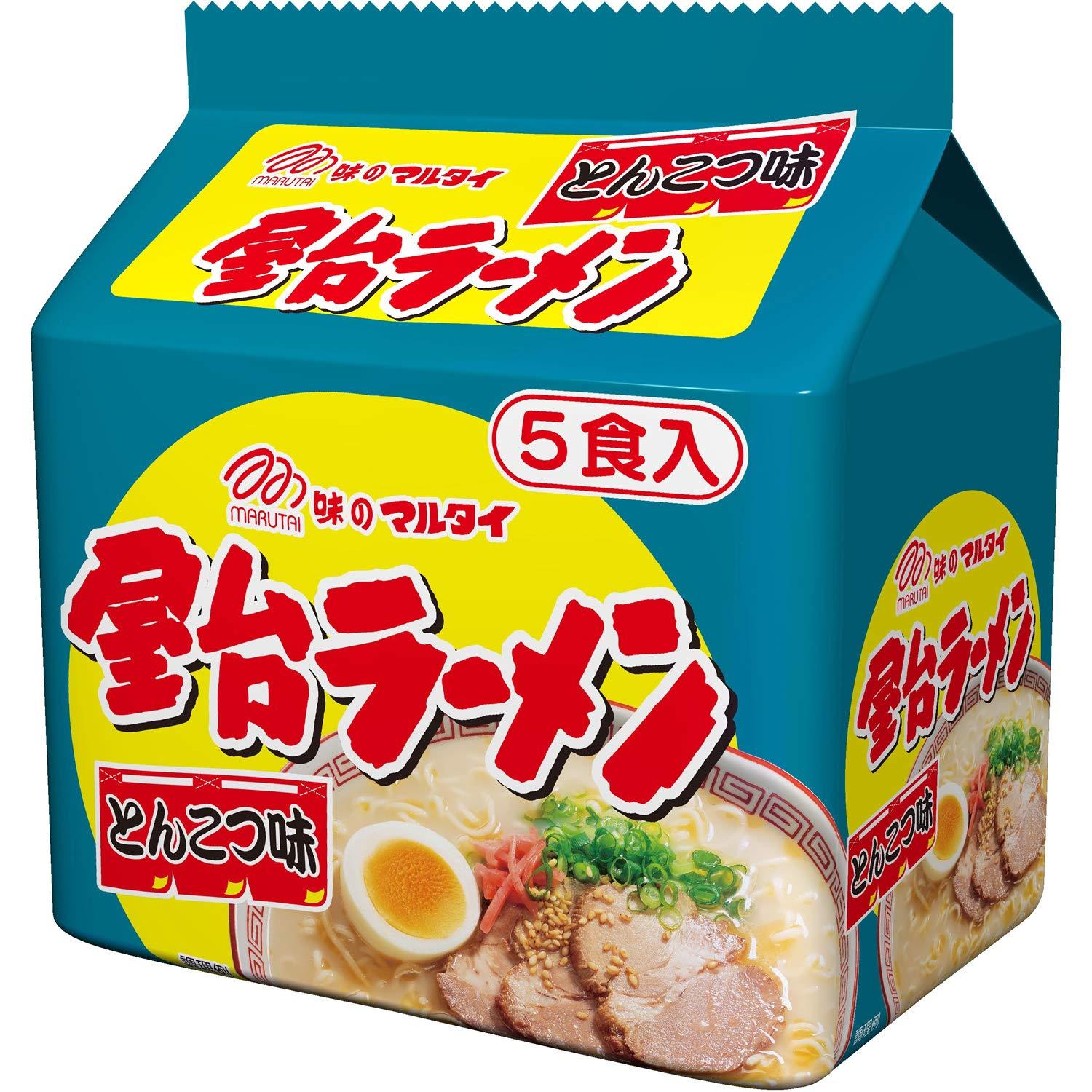 Marutai Tonkotsu Ramen Instant Noodles 5 Servings, Japanese Taste