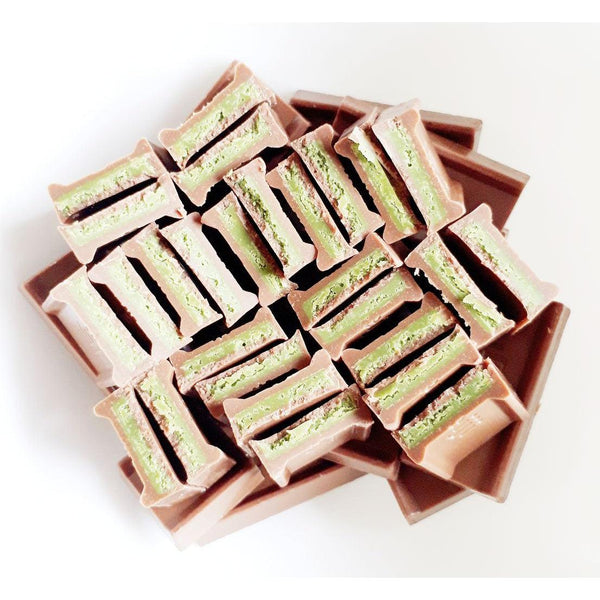 Meiji Matcha Chocolate Green Tea Filled Milk Chocolate 26 Pieces, Japanese Taste