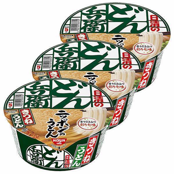 Nisshin Donbei Salt Off Kitsune Udon (日清食品 日清のどん兵衛 きつねうどんソルトオフ 96g)
