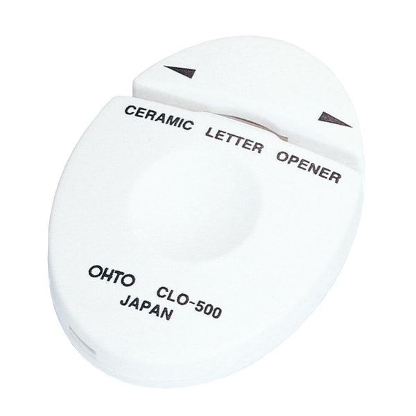 Ohto Japanese Heavy Duty Ceramic Letter Opener White CLO-500, Japanese Taste