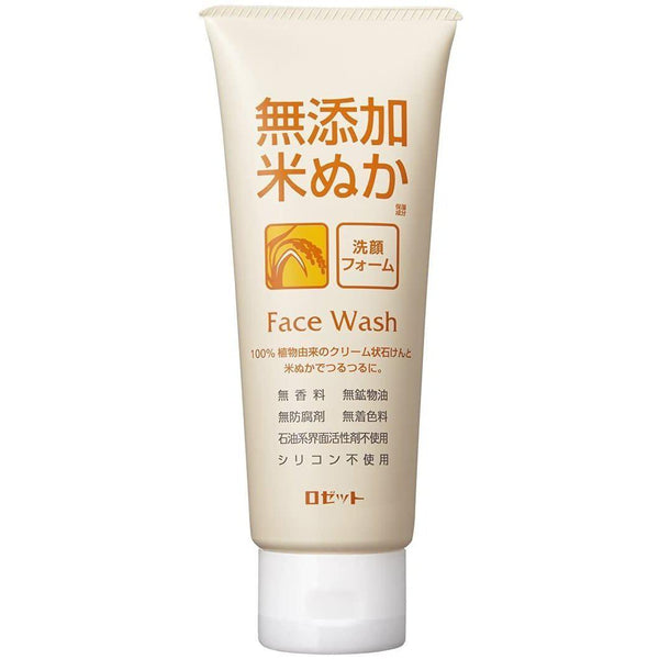 Rosette Rice Bran Face Wash Additive-Free 140g, Japanese Taste