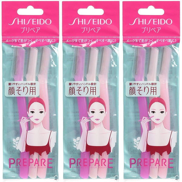 Shiseido Prepare Facial Razor L (Set of 9), Japanese Taste