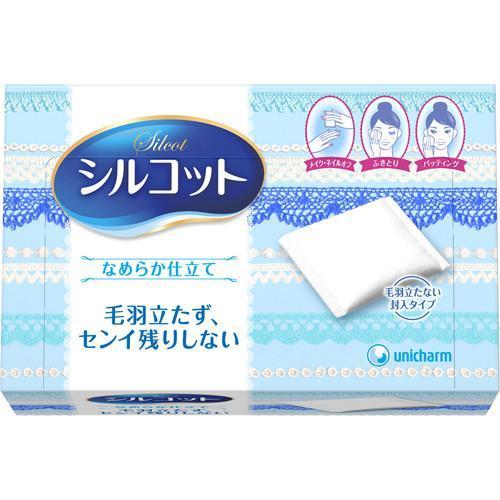 Unicharm Silcot Velvet Touch Natural Cotton 82 puffs, Japanese Taste