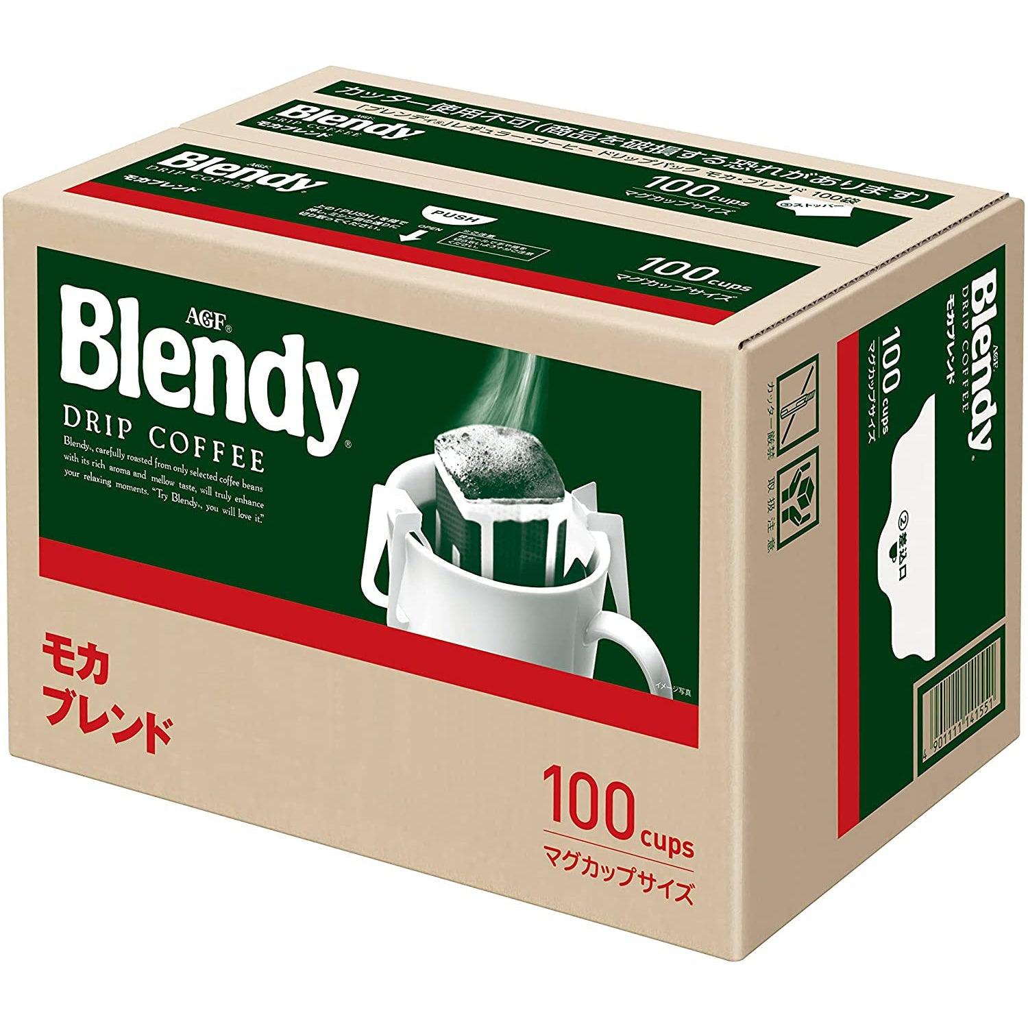 AGF Blendy Drip Coffee Mocha Blend 100 Bags, Japanese Taste