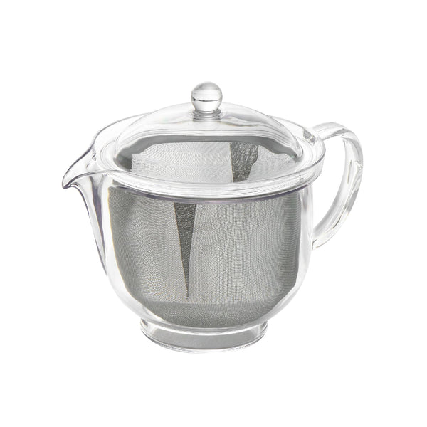 Akebono Plastic Clear Tea Pot with Stainless Mesh Strainer L TW-3722, Japanese Taste