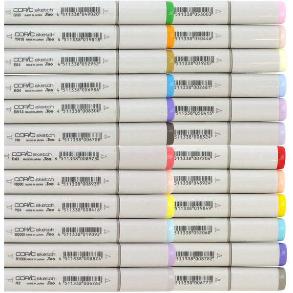 Copic Sketch Marker Set 24 Colors-Japanese Taste