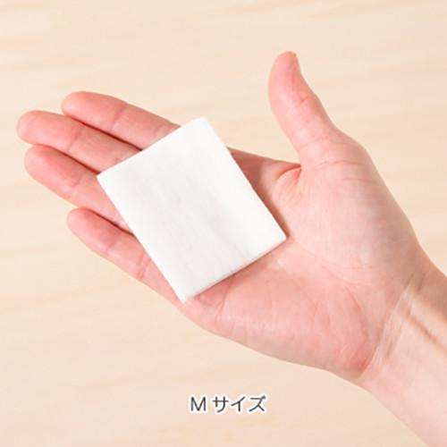 Cotton Labo Organic Cotton Puff Unbleached Size M (Pack of 3), Japanese Taste