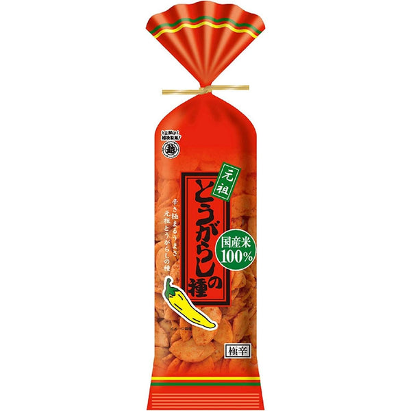 Echigo Seika Togarashi no Tane Spicy Hot Rice Crackers 80g (Pack of 5), Japanese Taste