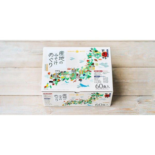 Hikari Miso Instant Miso Soup Assortment Box 60 Packets, Japanese Taste