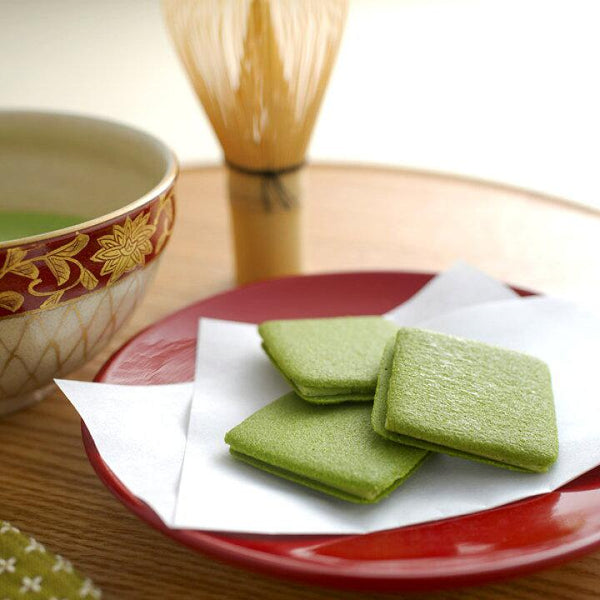 Itohkyuemon Uji Matcha Langue de Chat Biscuits 10 Pieces, Japanese Taste