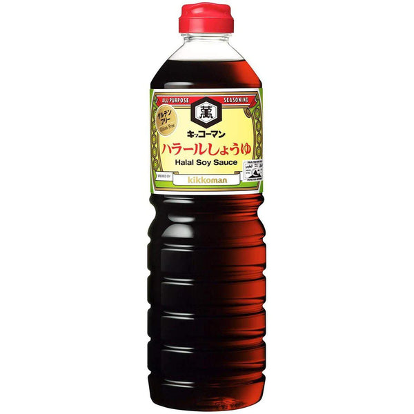 Kikkoman Halal and Gluten-Free Japanese Soy Sauce 1L, Japanese Taste