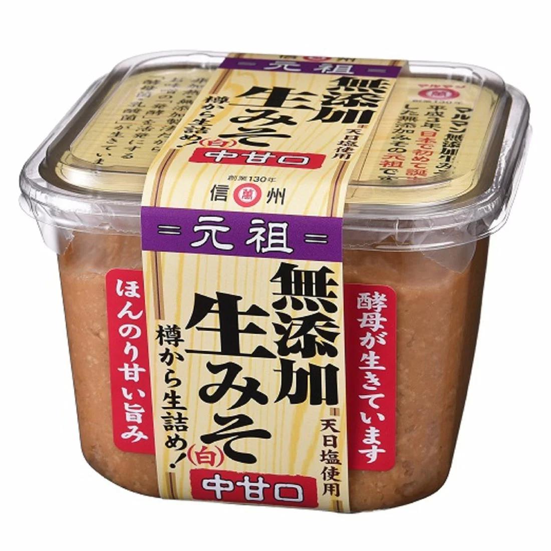 Maruman Mutenka Natural Nama Shiro White Miso Paste 750g – Japanese Taste