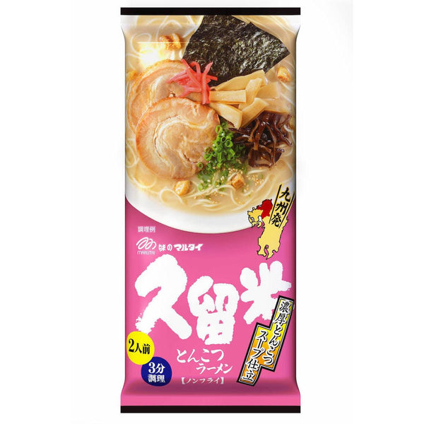 Marutai Kurume Rich Tonkotsu Instant Ramen (Pack of 3), Japanese Taste