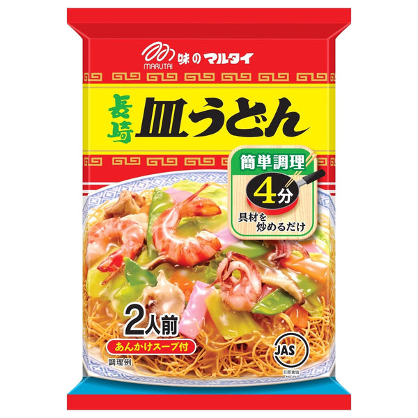 Marutai Nagasaki Sara Udon Instant Crispy Noodles 140g (Pack of 3), Japanese Taste