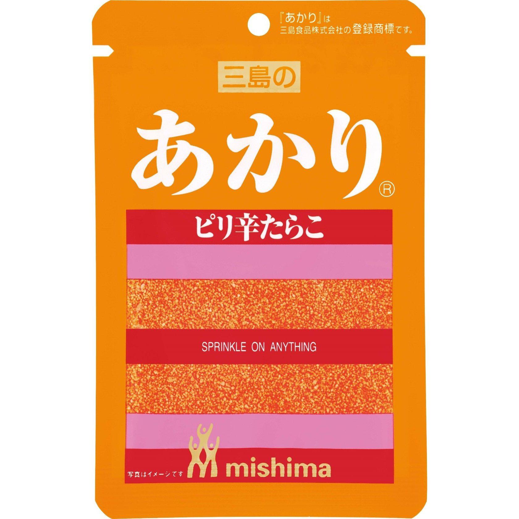Mishima Akari Furikake Spicy Dried Cod Roe Rice Seasoning 12g, Japanese Taste