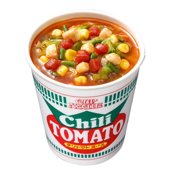 Nissin Cup Noodle Chili Tomato Cup Noodles (Pack of 3), Japanese Taste