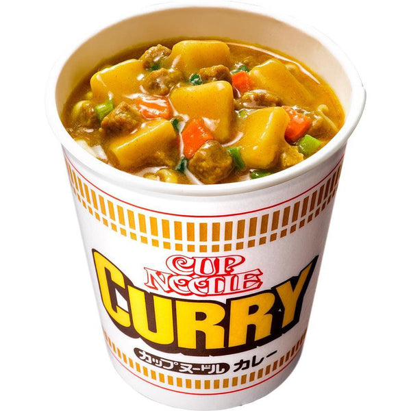 Nissin Cup Noodle Curry Instant Curry Ramen Noodles (Pack of 3), Japanese Taste