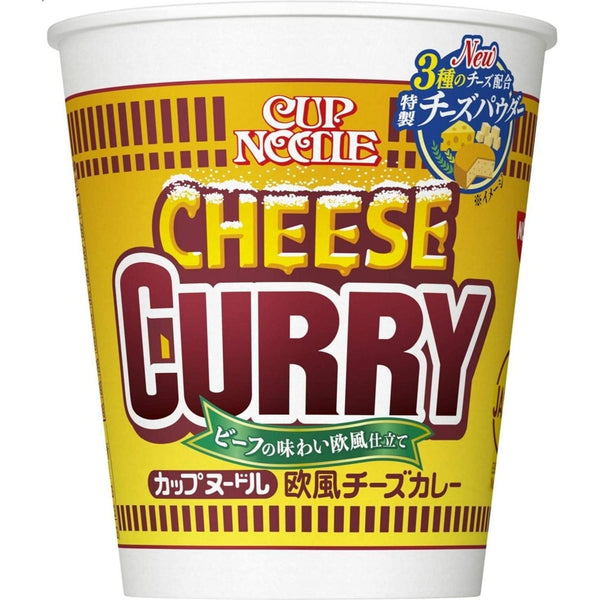 Nissin Cup Noodle European Style Cheese Curry Instant Ramen Noodles 85g (Pack of 6), Japanese Taste