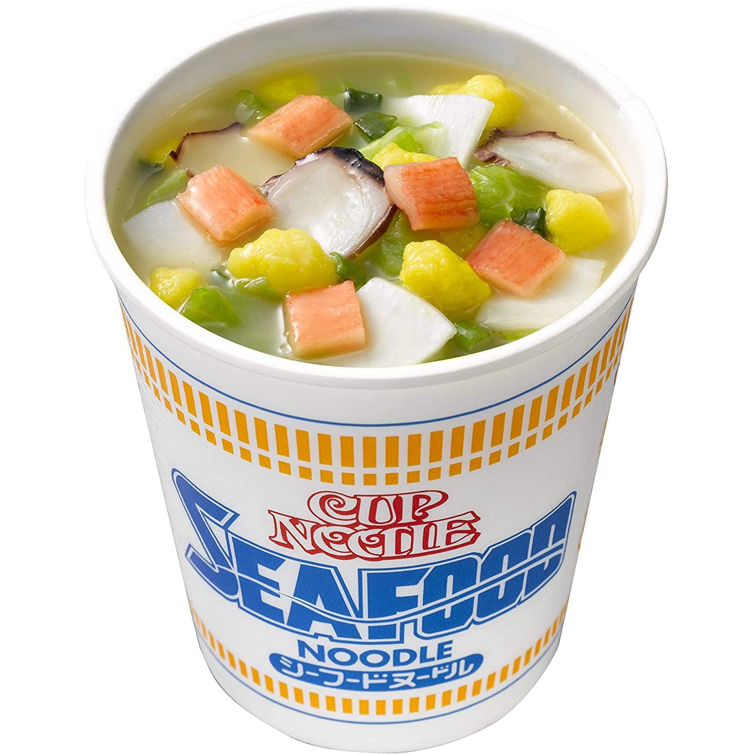  Nissin, Cup Noodles Soup, Seafood Flavor, 2.68 oz (case of 6)  : Everything Else