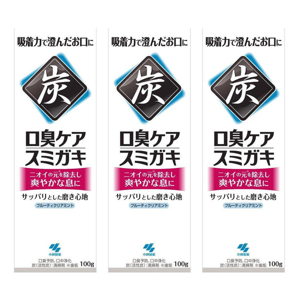 P-1-KBY-SUMGKI-100:3-Kobayashi Sumigaki Charclean Japanese Charcoal Toothpaste (Pack of 3).jpg