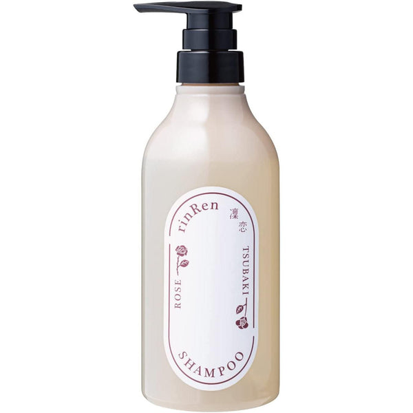 RinRen Shampoo Rose & Tsubaki Vegan Hair Repair Shampoo 480ml-Japanese Taste