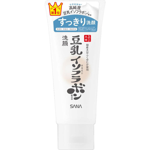 Sana Nameraka Honpo Soy Milk Isoflavone Foaming Cleanser for Normal Skin 150g, Japanese Taste
