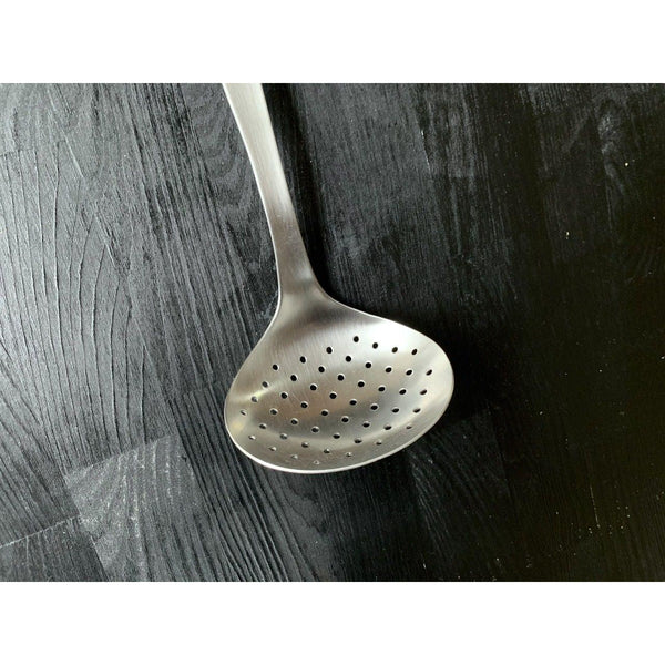 Sori Yanagi Stainless Steel Skimmer Spoon 298mm, Japanese Taste