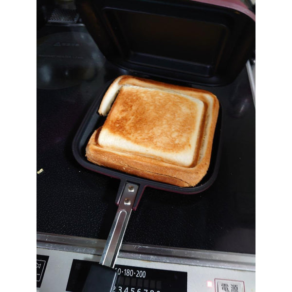 Sugiyama Metal Hot Sandwich Maker Smile Cooker DX Wine Color KS-2881, Japanese Taste