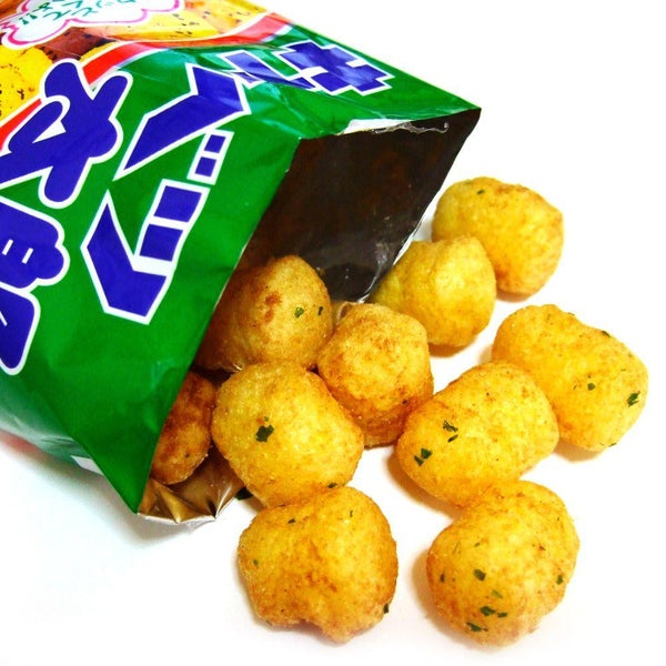 Yaokin Cabbage Taro Aonori Puffcorn Snack (Pack of 30 Bags), Japanese Taste