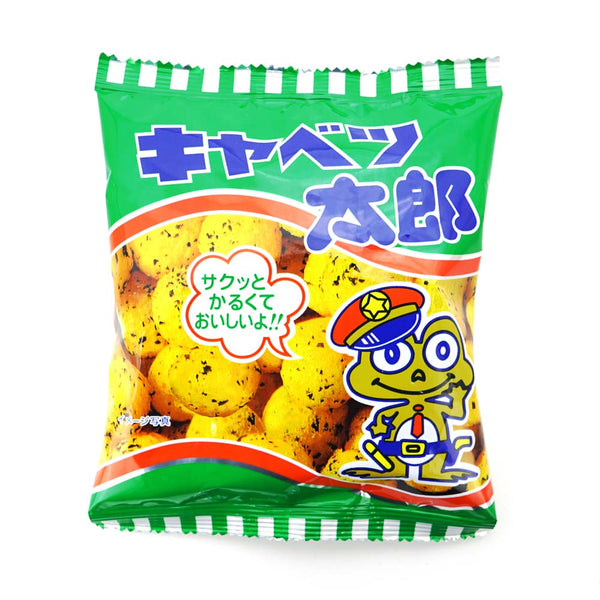 Yaokin Cabbage Taro Aonori Puffcorn Snack (Pack of 30 Bags), Japanese Taste